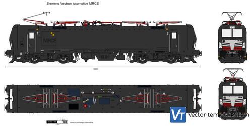 Siemens Vectron locomotive MRCE