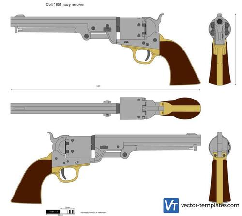 Colt 1851 navy revolver