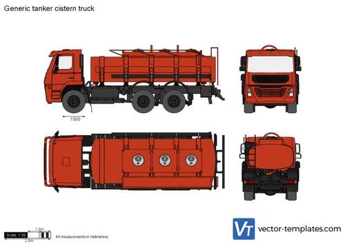 Generic tanker cistern truck