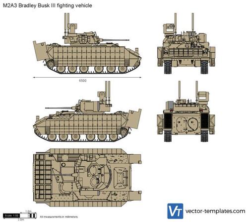 M2A3 Bradley Busk III fighting vehicle
