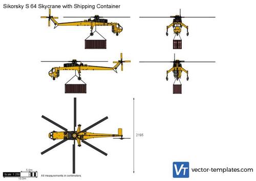 Sikorsky S 64 Skycrane with Shipping Container