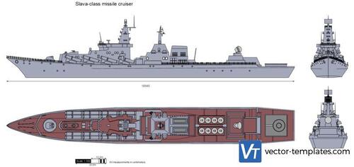 Slava-class missile cruiser