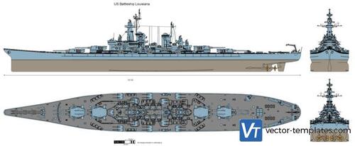 US Battleship Louisiana