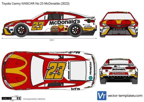 Toyota Camry NASCAR No 23 McDonalds