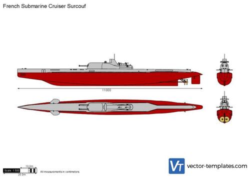 French Submarine Cruiser Surcouf
