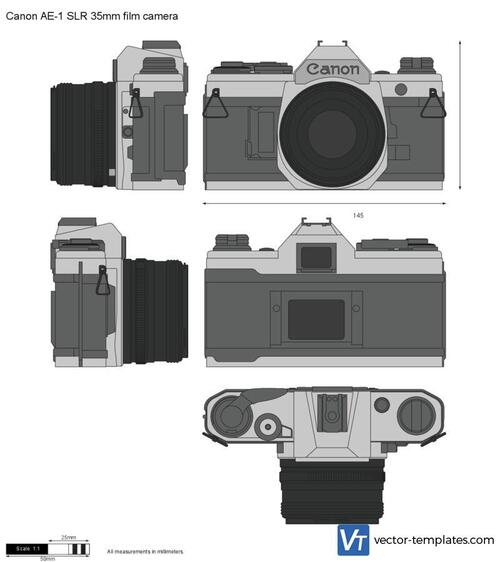 Canon AE-1 SLR 35mm film camera