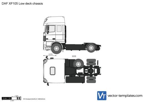 DAF XF105 Low deck chassis