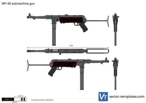 MP-40 submachine gun