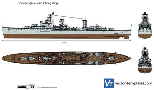 Chinese light cruiser Chong Qing