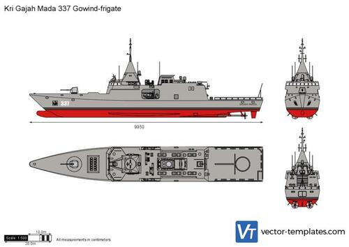 Kri Gajah Mada 337 Gowind-frigate