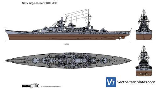 Navy large cruiser FRITHJOF