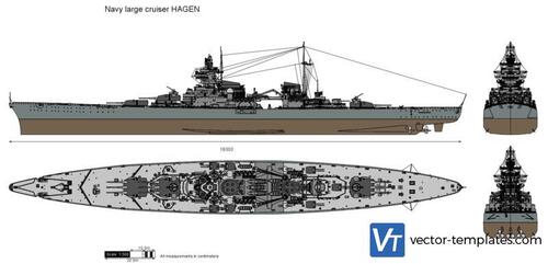 Navy large cruiser HAGEN
