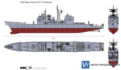 USS Aegis cruiser CG-47 Ticonderoga