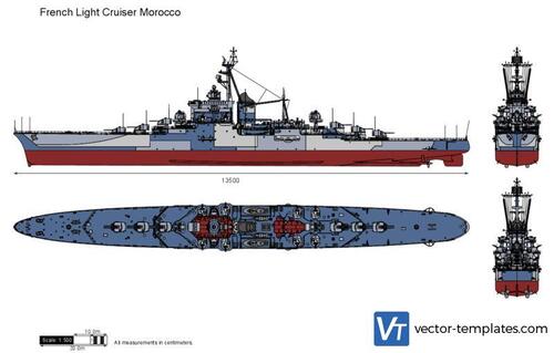 French Light Cruiser Morocco