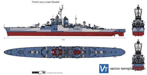 French navy cruiser Muselier