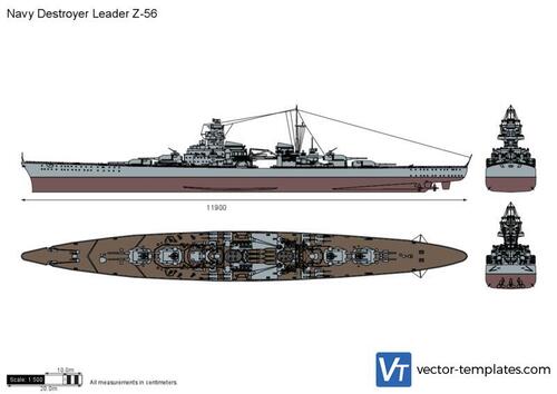 Navy Destroyer Leader Z-56
