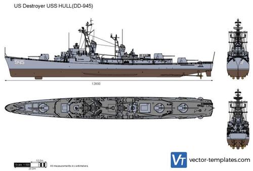 US Destoryer USS HULL(DD-945)