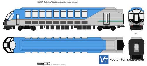 50000 Kintetsu 50000-series Shimakaze train