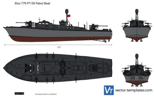Elco 77ft PT-59 Patrol Boat