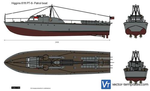 Higgins 81ft PT-6- Patrol boat