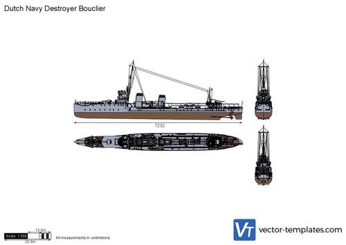 Dutch Navy Destroyer Bouclier