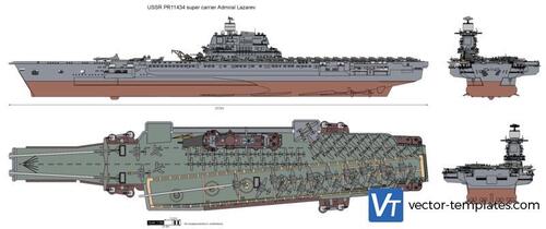 USSR PR11434 super carrier Admiral Lazarev