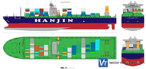 Hanjin container ship
