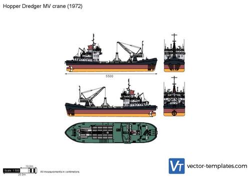 Hopper Dredger MV crane