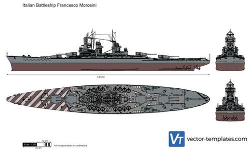 Italian Battleship Francesco Morosini