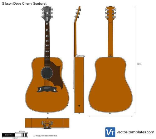 Gibson Dove Cherry Sunburst