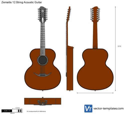 Zemaitis 12 String Acoustic Guitar