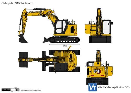 Caterpillar 315 Triple arm