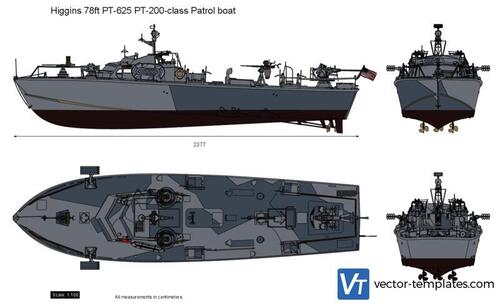 Higgins 78ft PT-625 PT-200-class Patrol boat
