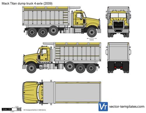 Mack Titan dump truck 4-axle