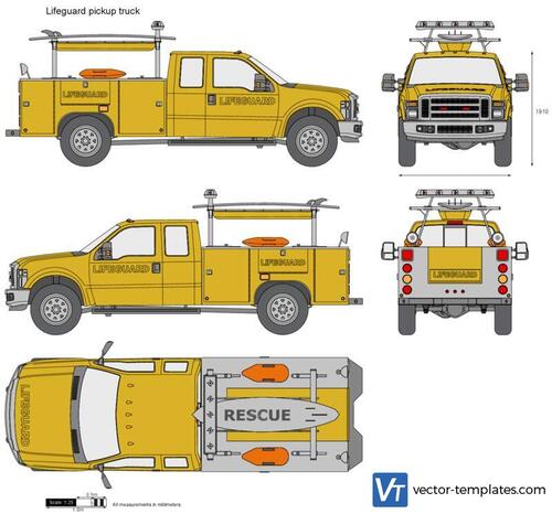Lifeguard pickup truck