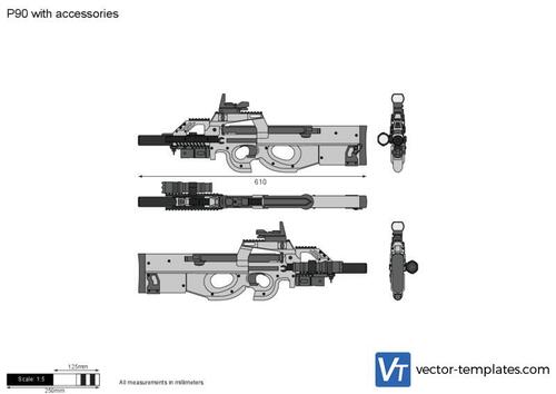 P90 with accessories