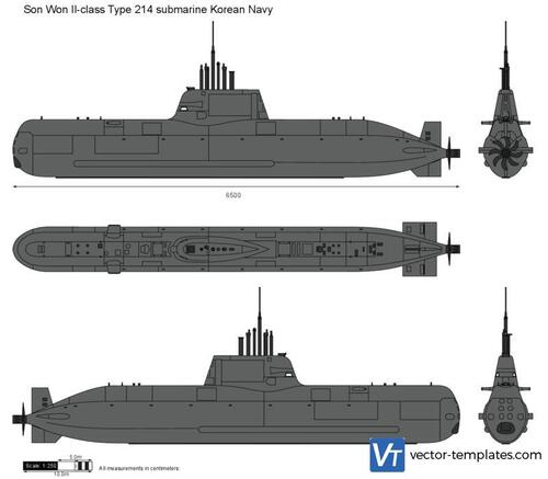 Son Won Il-class Type 214 submarine Korean Navy