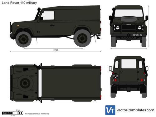 Land Rover Defender 110 military