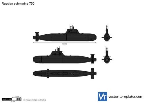 Russian submarine 750