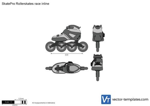 SkatePro Rollerskates race inline
