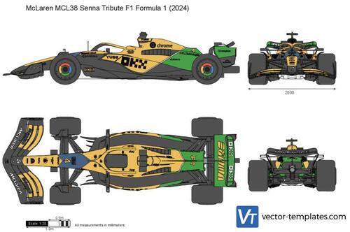 McLaren MCL38 Senna Tribute F1 Formula 1