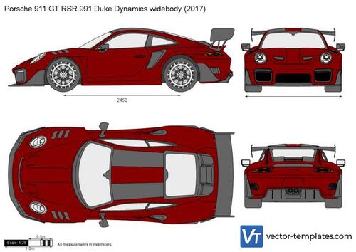 Porsche 911 GT RSR 991 Duke Dynamics widebody