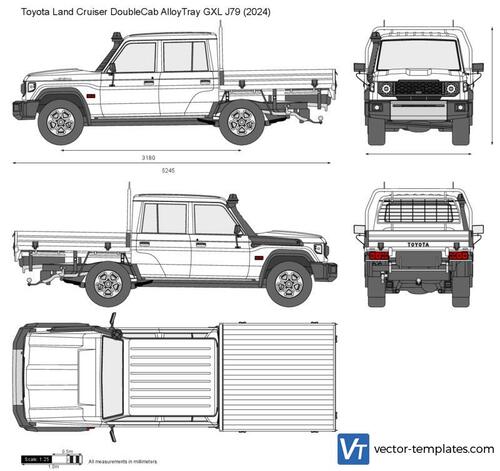 Toyota Land Cruiser DoubleCab AlloyTray GXL J79