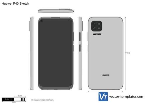 Huawei P40 Sketch