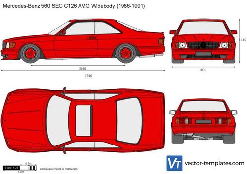 Mercedes-Benz 560 SEC C126 AMG Widebody