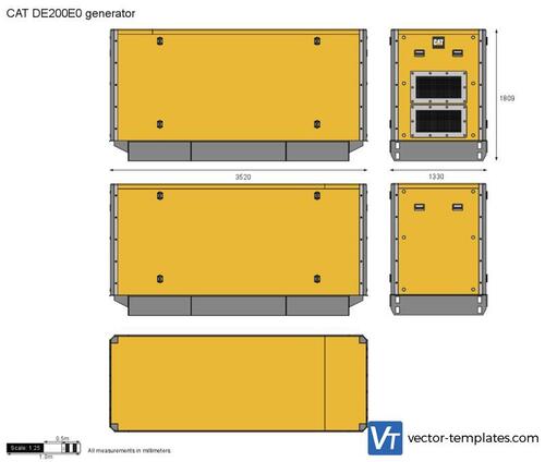 CAT DE200E0 generator