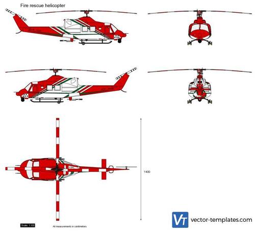 Fire rescue helicopter