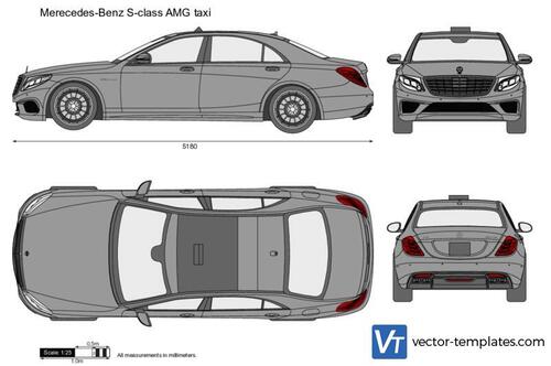 Merecedes-Benz S-class AMG taxi