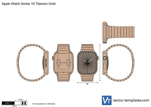 Apple Watch Series 10 Titanium Gold