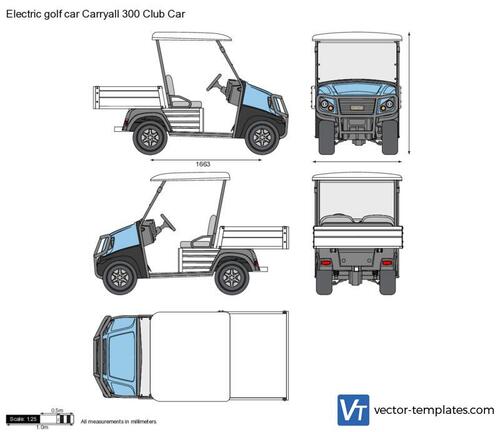 Electric golf car Carryall 300 Club Car